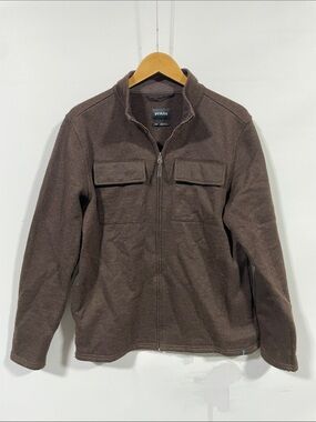 Prana Brown Military-Style Field Jacket